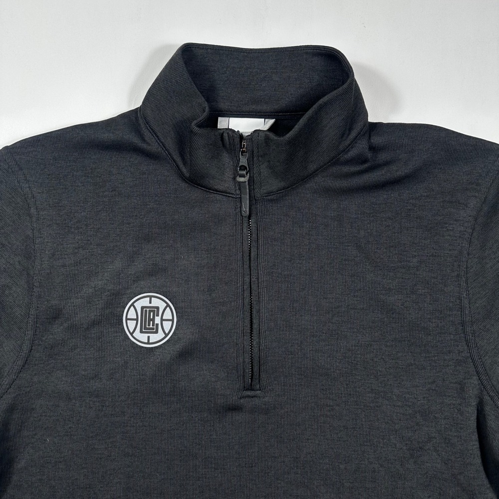 LA Clippers Nike 1/4 Zip Pullover Mens Medium Dri-FIT Golf NBA DH0986-010 Black